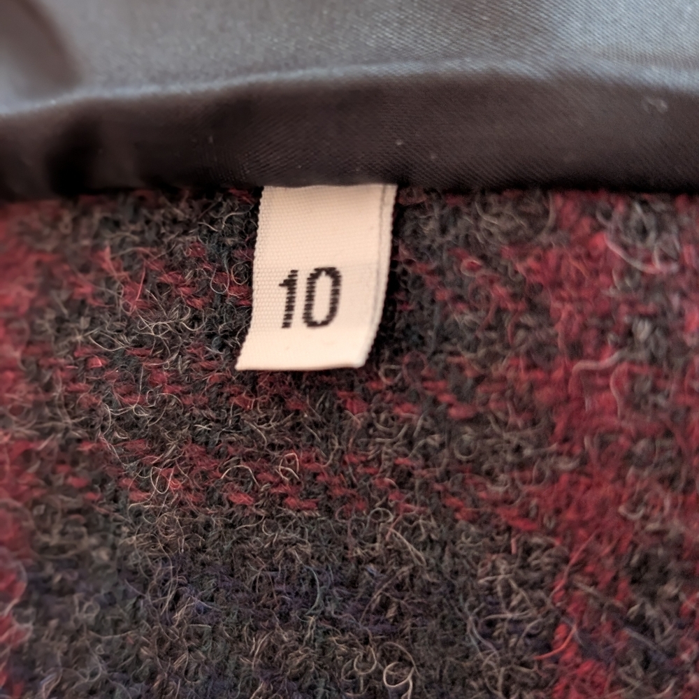 Vintage Wool Patchwork Jacket Size 10 - image 5